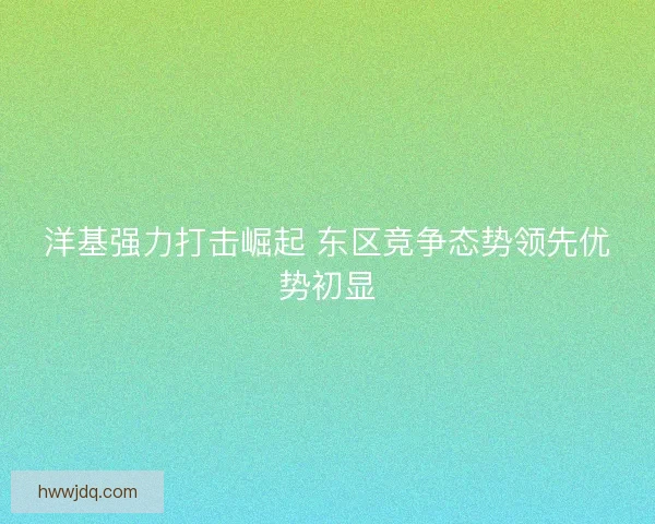洋基强力打击崛起 东区竞争态势领先优势初显